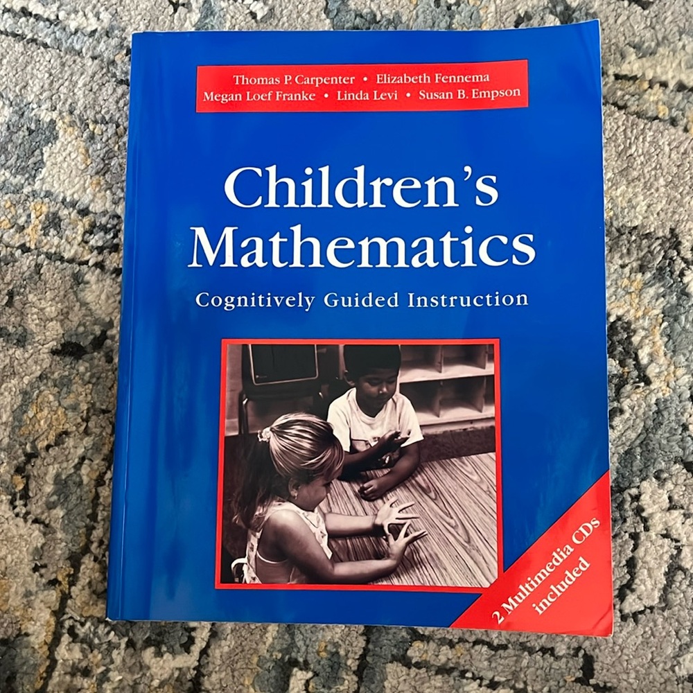 📕 3/$15 Children’s Mathematics Cognitively Guided Instruction Textbook